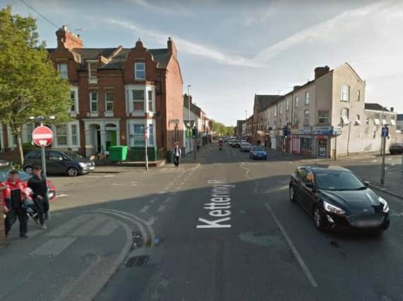 The cyclist and car crashed on Kettering Road at the junctions with St Michael's Avenue and Cowper Street. Photo: Google