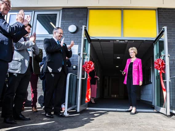 Business Secretary Andrea Leadsom MP was on hand to unveil the new building with fellow Northamponshire MP's Michael Ellis and Andrew Lewer.