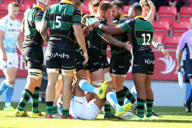 Saints had some reasons to cheer but Sale were easy winners