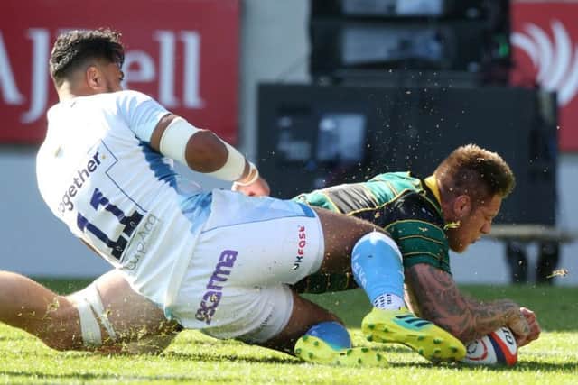 Teimana Harrison scored Saints' first try
