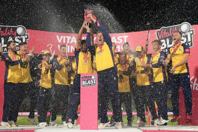 Essex Eagles celebrate their Vitality T20 Blast victory