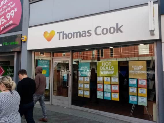 Thomas Cook on Abington Street, Northampton, is closed