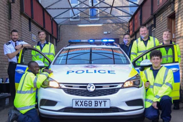 LIVE volunteers and police officers at Weston Favell Police Station. Photo: Northamptonshire Police