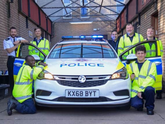 LIVE volunteers and police officers at Weston Favell Police Station. Photo: Northamptonshire Police
