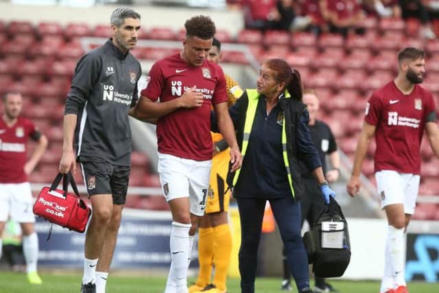 Shaun McWilliams had to come off with 'chest pains' during the win over Newport last week. Picture: Pete Norton