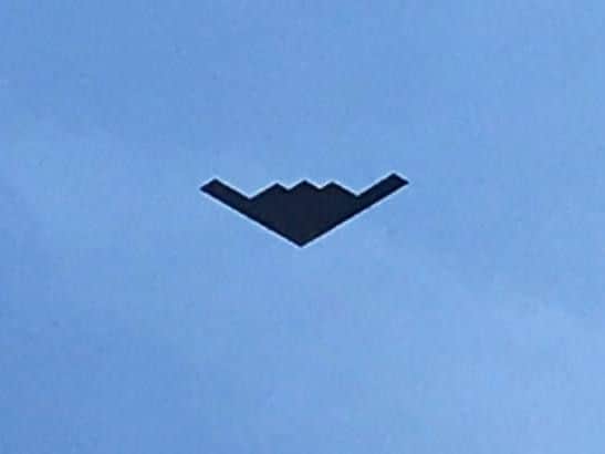 Aanis Rahman took this photo of the bomber over Kings Heath