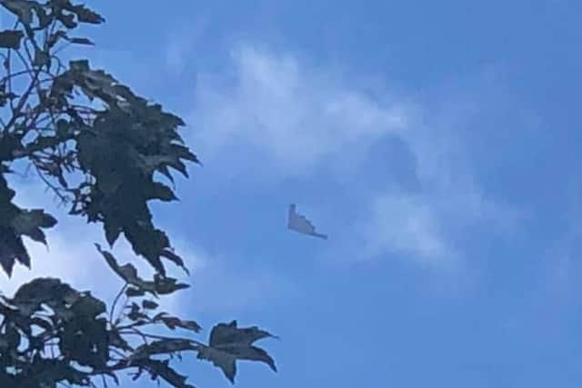 Sheila Hudson saw the plane over Irthlingborough on September 17