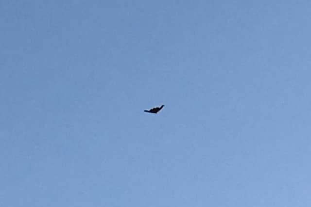 Mel Hanwell said it was a 'fantastic sight' to see the jet over Northampton