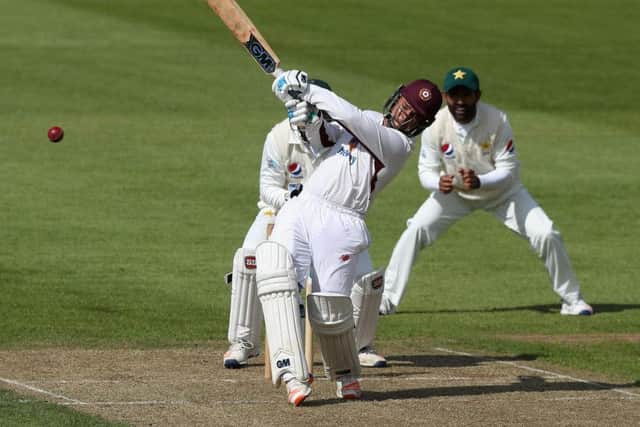 Glamorgan 580-7 dec & 70-1 drew with Northants 750 all out (Vasconcelos 184, pictured, Keogh 150, Newton 105, Rossington 70)