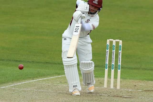 Durham 253 all out (Sanderson 4-55) drew with Northants 254-6 (Vasconcelos 105no, pictured)