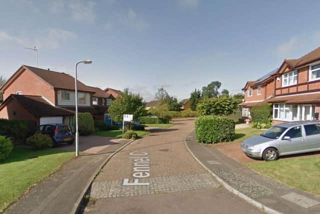 The car was stolen from a home in Fennel Court, East Hunsbury. Photo: Google
