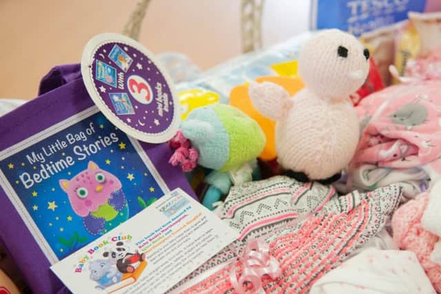 What new parents in need at Northampton General Hospital with receive from the Baby Book Club. Photo: NGH