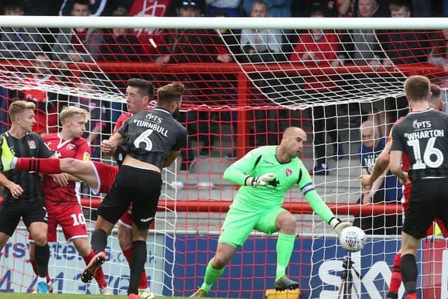 Don't think anyone expected him to be on a hat-trick after 37 minutes. Strong header gave Roche no chance before he profited from a deflection to put Cobblers two up. Generally decent in midfield too... 7.5 CHRON STAR MAN