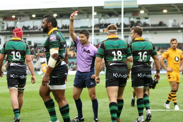Taqele Naiyaravoro saw red for Saints