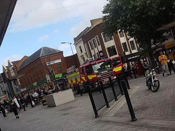 All emergency services were called to the incident on Thursday afternoon.