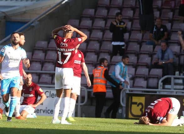 Points Cobblers have lost from goals conceded in the 87th minute or later this season. One each against Bradford and Macclesfield, two against both Morecambe and Crawley.