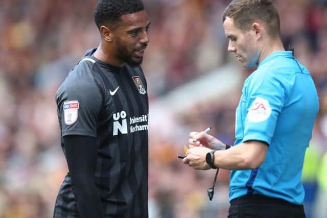 Yellow cards received by Cobblers players, the joint most alongside Oldham Athletic.