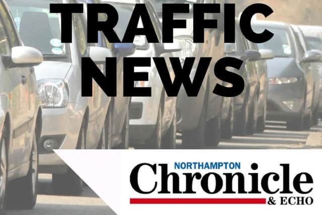 Delays are increasing on the A45 after a two-vehicle crash this afternoon.