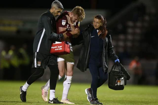 Ryan Watson broke his collarbone at the beginning of September