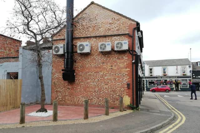 Customers can no longer use an outdoor area at the rear of the property