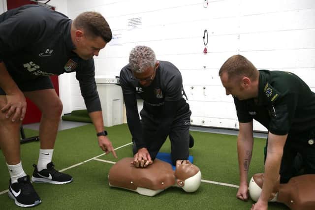 Colin West (left) and Keith Curle