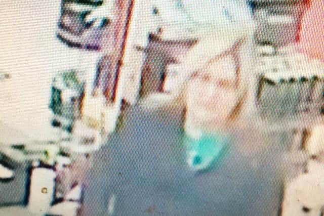 Police want to speak to this woman about the purse theft in B&M in Weston Favell. Photo: Northamptonshire Police