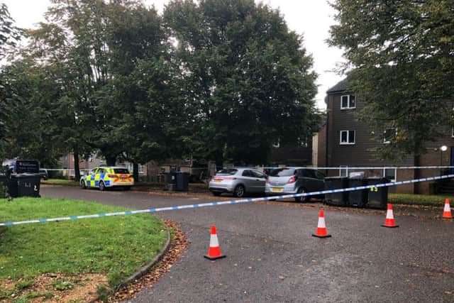 The incident took place in Booth Meadow Court, Thorplands on Monday evening.