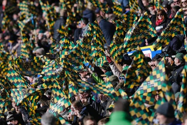 It was a fine day for Saints fans at Franklin's Gardens in March