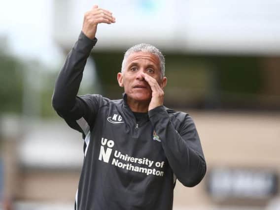 Keith Curle calls back the three players he would send on all at once against Leyton Orient. Picture: Pete Norton