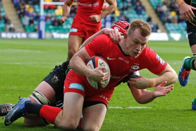 Nick Tompkins helped himself to a hat-trick