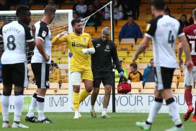 Steve Arnold suffered a hamstring strain on his Cobblers debut at Port Vale on August 10 (Picture: Pete Norton)