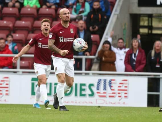 Angry: Alan McCormack is demanding the Cobblers become 'ruthless' after three games without a win. Picture: Pete Norton