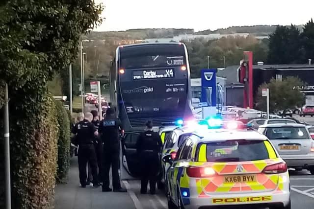 Northamptonshire Police arrested a 36-year-old man following an "altercation" on a bus in Northampton yesterday.