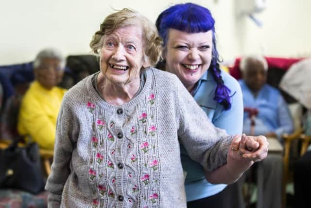 We visited Age UK in Northampton this week where residents and volunteers were pictured by Kirsty Edmonds dancing and having fun.