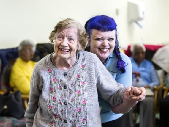 We visited Age UK in Northampton this week where residents and volunteers were pictured by Kirsty Edmonds dancing and having fun.