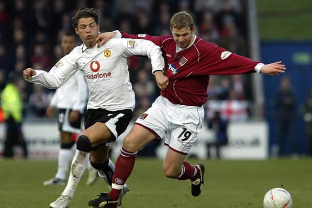 Not a classic or even a half decent game - but it was the day that a certain Cristiano Ronaldo, as well as Paul Scholes, played at Sixfields