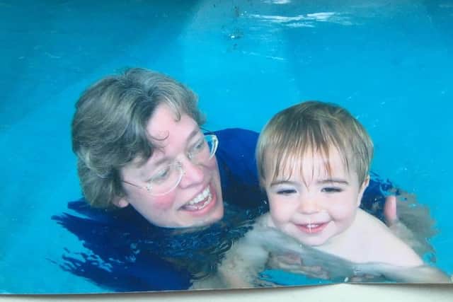 Tamsin with Naeve, one of her first Water Babies in 2004.