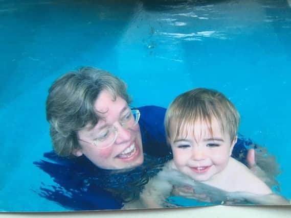 Tamsin with Naeve, one of her first Water Babies in 2004.