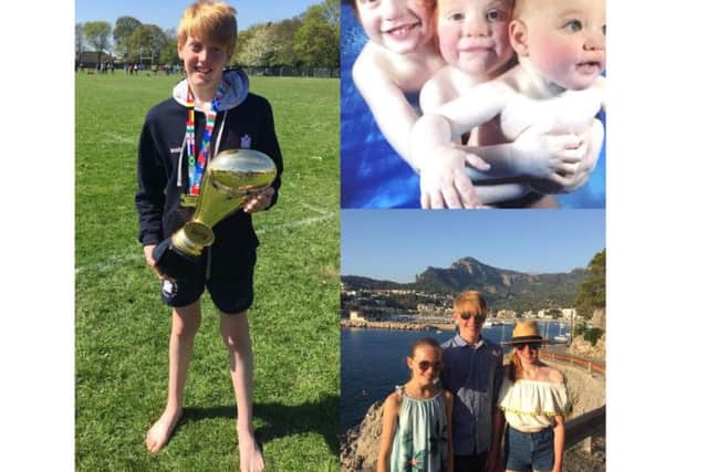 Jacob Hull learnt how to swim with Water Babies and is now an avid sportsman.