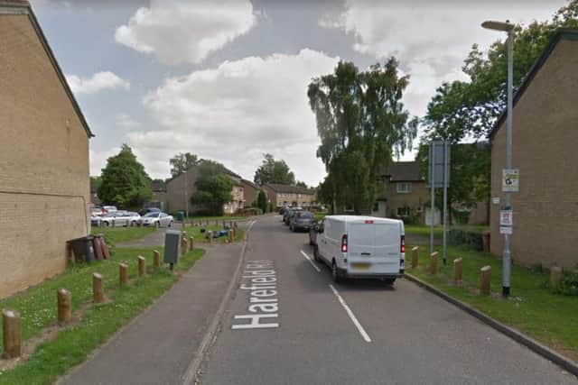 The man was assaulted on Harefield Road, Northampton. Photo: Google