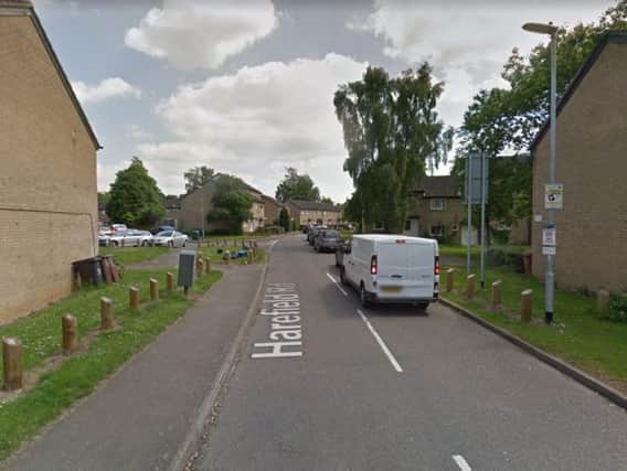 The man was assaulted on Harefield Road, Northampton. Photo: Google