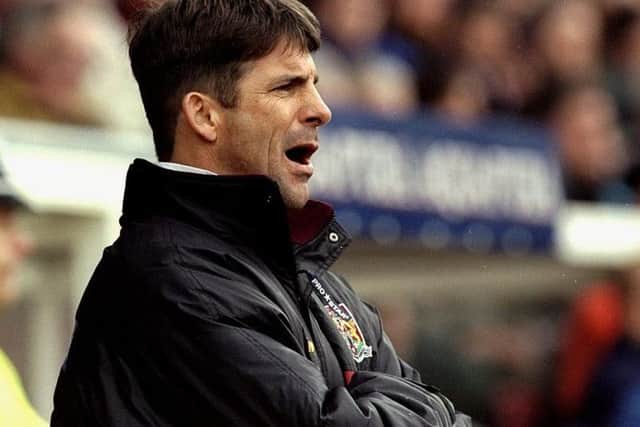 Record as Cobblers boss: P 97 W 40 D 18 L 39. Won promotion in 1999/2000. Final game in charge: Sept 25, 2001- Cobblers 1 Blackpool 3