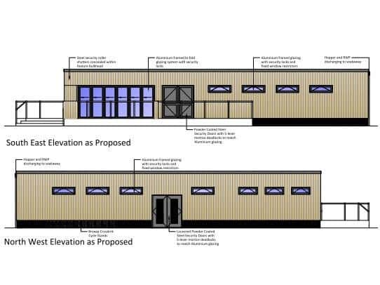 The clubhouse will have two changing rooms, showers and a small kitchen and bar.
