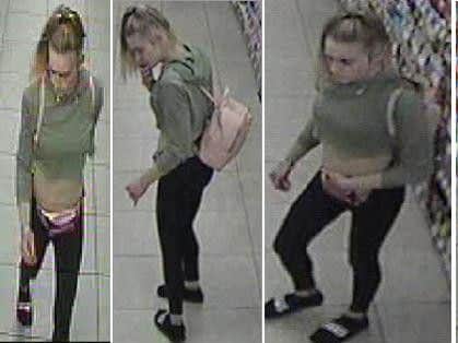 Police would like to speak to this woman about the assault and robbery at the Westbridge BP store in St James Road, Northampton. Photo: Northamptonshire Police