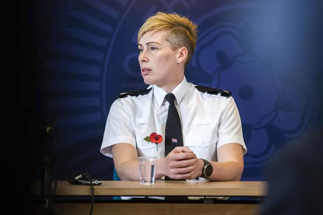 Northamptonshire Police head of operations department Superintendent Sarah Johnson, who is leading the investigation into Harry Dunn's death