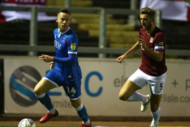 Charlie Goode led another resilient defensive display from the Cobblers. Pictures: Pete Norton