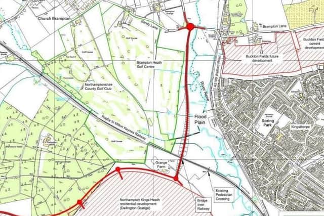 The North West Relief Road would build a single-carriageway bypass between Harlestone Road and Welford Road.