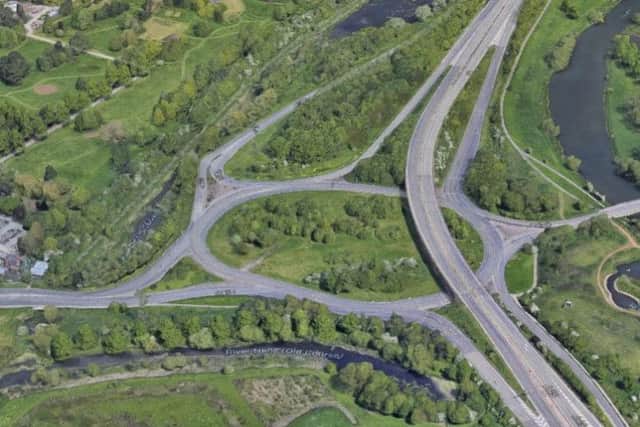 Every traffic light on the A45 Barnes Meadow Interchange is out of order today.