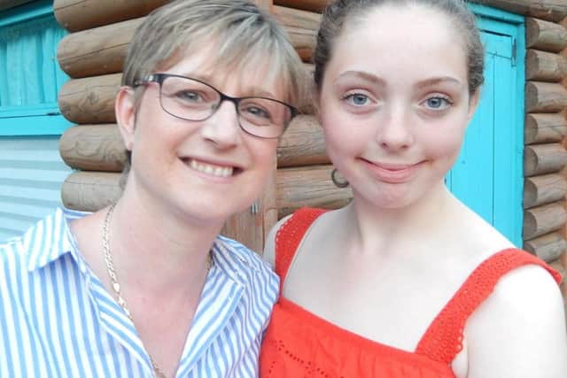 Catherine and daughter, Cerys