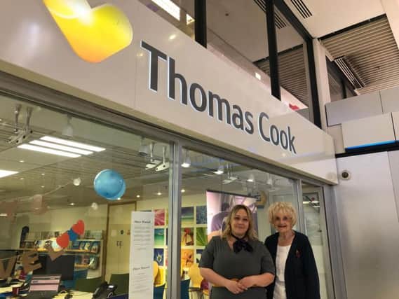 Chloe Wright and Janet Palmer opened the former Thomas Cook shop in Weston Favell Shopping Centre today.
